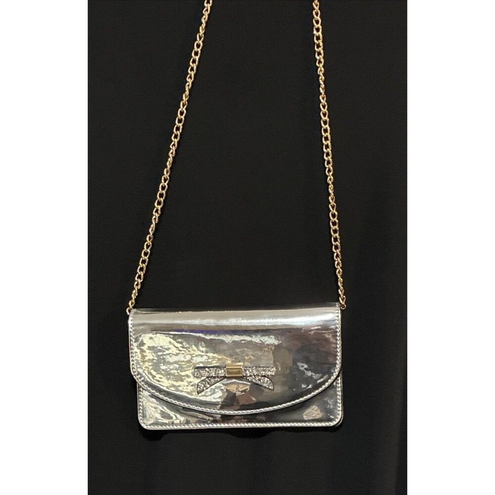 Vtg Call It Spring Y2K Convertible Clutch Crossbody Evening Bag Patent Leather